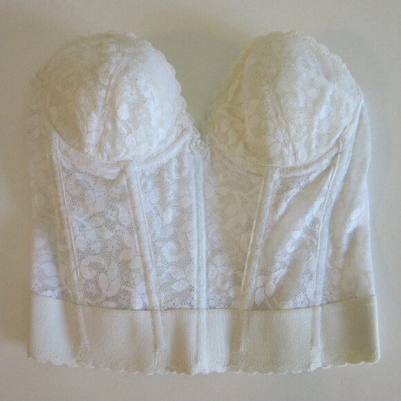 CARNIVAL White Longline Low Back 34B Strapless Bra - Picture 1 of 3